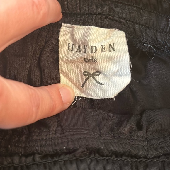 Hayden Girls Shimmery Ruffle Tiered Smocked Waist Skirt Skort Black Size Large - Picture 9 of 9